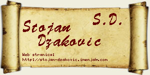 Stojan Džaković vizit kartica